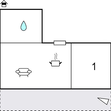 Lovely In With Kitchen Apartman *